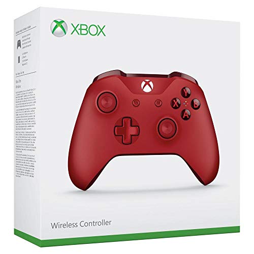 Microsoft - Mando Inalámbrico, Color Rojo (Xbox One), Bluetooth