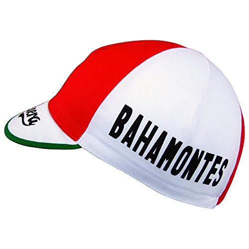 MIJI La Casera Bahamontes Retro Classica Cycling Caps Spring Summer Outdoor Sport MTB Bike Breathable Cycling Hat Gorra Ciclismo,Red,L