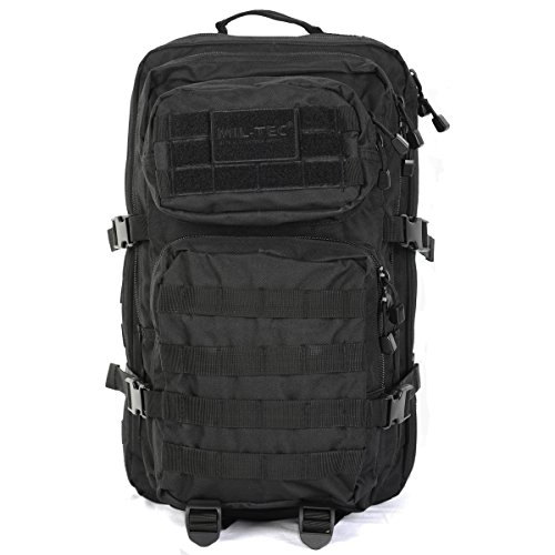 Mil-Tec Military Army Patrol Molle Assault Pack Tactical Combat Rucksack Backpack Bag 36L Black