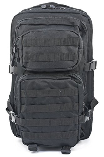 Mil-Tec - Mochila tipo militar (20 L), color negro