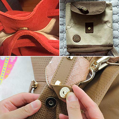 Mila-Amaz 20 Conjuntos Botónes Magneticos Cierre Magnetico Bolso para Bolsos, Costura, Artesanía, Ropa, DIY Arte de Costura