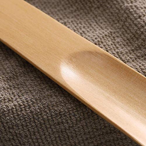 Milai Calzador 2pc 40cm&16cm Calzador con cuerda colgante,Madera Shoe Horn Calzador Wood Shoe Horn mango largo zapato cuerno zapato elevador para Hombres Mujeres Niños(madera fuerte)