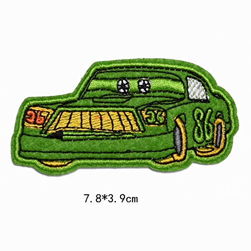 Mingjun - 17 parches para planchar o coser en autobuses, coches, camiones de fuego, coches, chaquetas, chaquetas, mochilas, bufandas