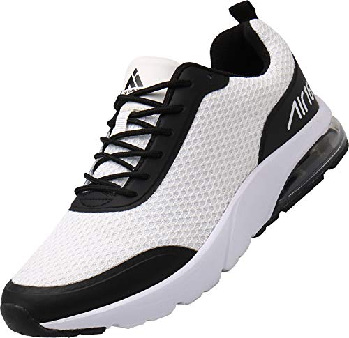 Mishansha Ligeras Zapatos de Deporte para Masculino Femenino Respirable Zapatillas Running Unisex Adulto Antideslizante Goma Running Shoes Transpirables Malla Fitness Zapato, Sneaker Blanco 41