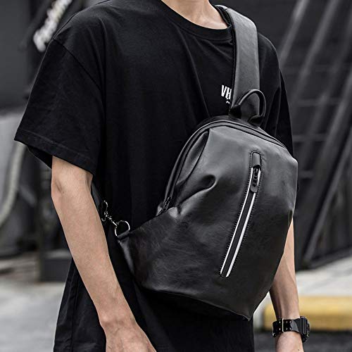 MISLD Bolsos de hombro Bolso bandolera Paquete de cintura Hombres y Femalestreet Paquete de cofre Versión coreana al aire libre Paquete de ocio Cortex Mochila pequeña Adecuado for montar Motion Fitnes