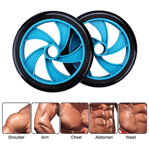 Mitavo Ab Wheel, Rueda Ab, Ab Abdominal, Rueda para abdomen con alfombrilla para rodillas para fitness de abdomen/hombros/muslos de manera eficiente.