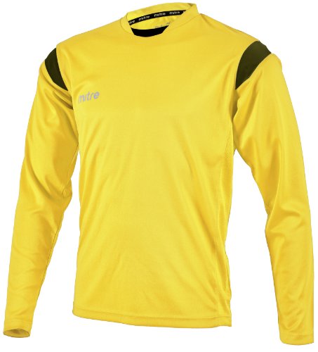 Mitre Motion - Camiseta de equipación de fútbol para Hombre, Color Amarillo, Talla Large/42-44 Inch