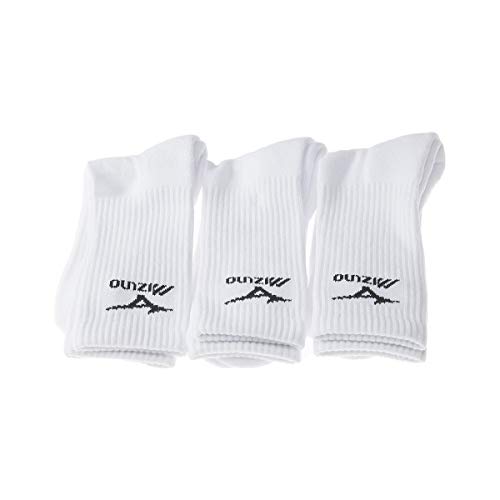 Mizuno Training 3p Socks Medias, Unisex Adulto, White/White/White, S