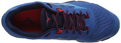 Mizuno Wave Hayate 5, Zapatillas de Trail Running para Hombre, Bleu Rouge, 42 EU