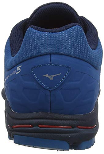 Mizuno Wave Hayate 5, Zapatillas de Trail Running para Hombre, Bleu Rouge, 42 EU