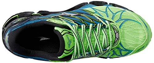 Mizuno Wave Prophecy 7, Zapatillas de Running para Hombre, Multicolor (Greengeckosilverbluesapphire), 41 EU