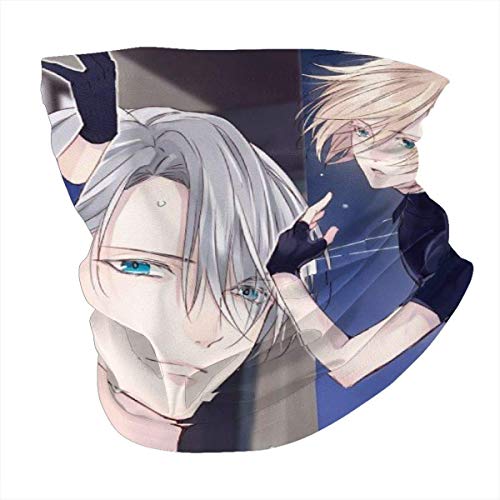 Mjmhvfhtgdcgdcx - Pañuelo suave para la cabeza, sin costuras, pañuelo de secado rápido, casco mágico, protector facial unisex, diademas para exteriores, Yuri On Ice