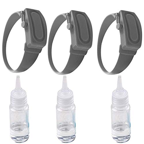 MLJTECH 3 Pack de 10 ml de silicona portátil dispensador de líquido para niños y adultos, dispensador de mano con botella de apriete (negro)