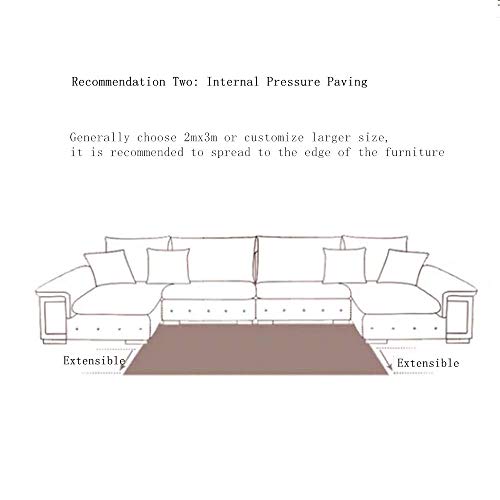 MLKUP Alfombrilla con Motivos Geométricos, Mesa De Centro, Dormitorio, Almohadilla para Pie De Cama, Adecuada para Dormitorio, Baño, Sala De Estar, Jardín De Infantes 160x230cm