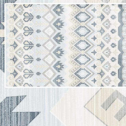 MLKUP Alfombrilla con Motivos Geométricos, Mesa De Centro, Dormitorio, Almohadilla para Pie De Cama, Adecuada para Dormitorio, Baño, Sala De Estar, Jardín De Infantes 160x230cm