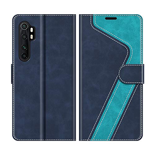 MOBESV Funda para Xiaomi Mi Note 10 Lite, Funda Libro Xiaomi Mi Note 10 Lite, Funda Móvil Xiaomi Mi Note 10 Lite Magnético Carcasa para Xiaomi Mi Note 10 Lite Funda con Tapa, Azul