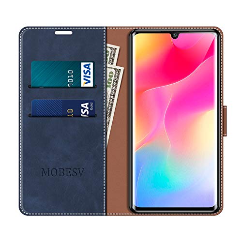 MOBESV Funda para Xiaomi Mi Note 10 Lite, Funda Libro Xiaomi Mi Note 10 Lite, Funda Móvil Xiaomi Mi Note 10 Lite Magnético Carcasa para Xiaomi Mi Note 10 Lite Funda con Tapa, Azul