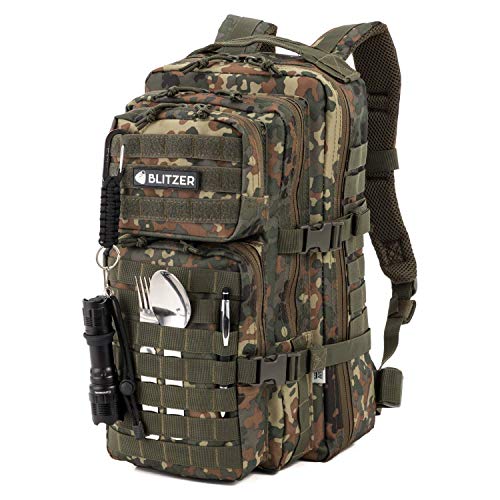 Mochila de asalto militar Matthias Kranz, 30 litros., color camuflaje, tamaño 30 litros