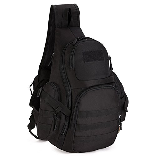 Mochila de Hombro, Selighting Mochila de Bandolera Mochila de Pecho Impermeable Mochila Bolsa Militar Táctica Mochila Multifuncional para Cazar, Senderismo, Ciclismo,Camping Hombre Mujer