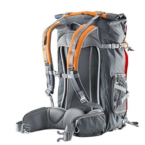 Mochila para cámara Mantona ElementsPro 50 Outdoor. Gris/Naranja