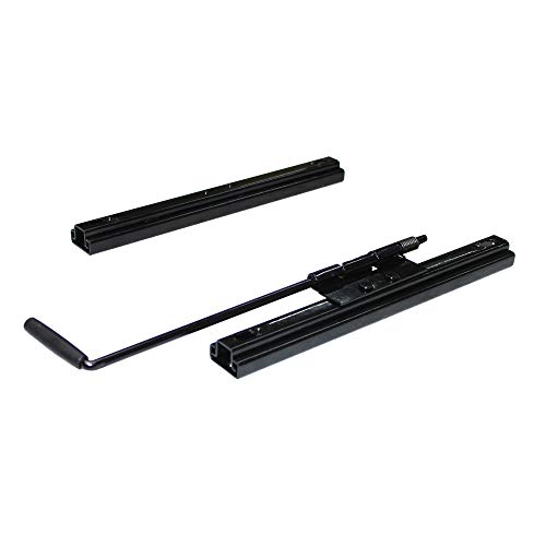 MODAUTO Guias Correderas para Bases de Asiento, Ríeles para Asientos, Carrileras para Asientos, Universal Palanca, para Asiento de Conductor, Modelo G469AA/G469L, Negro