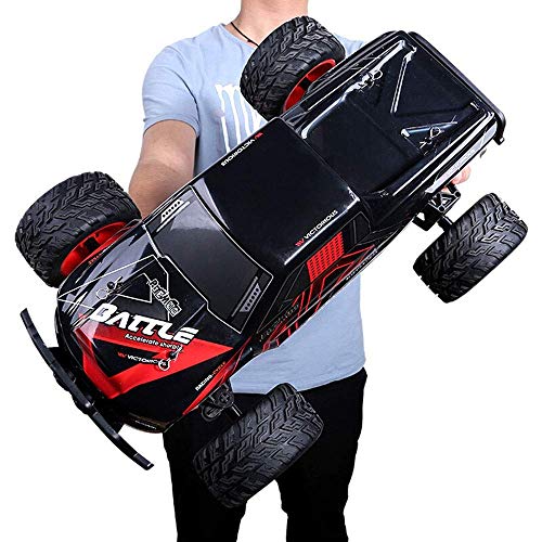 Modelo de coche 1:10 gigante 4WD aleación grandes pies fuera de la carretera de coches de control remoto, Escalada 2.4Ghz electrónico Salvaje alta velocidad 35 km / h Drift coche recargable de la much