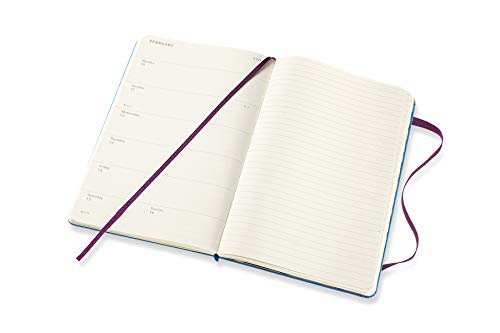 Moleskine - Agenda Semanal de 18 Meses Alicia en el País de las Maravillas, Color azul, Agenda Escolar 2019/2020 con Tapa Dura y Cierre Elástico, ... cm, 208 Páginas (AGENDA 18 MOIS EDT LIMITEE)