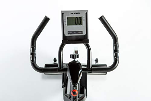 Moma Bikes - Bicicleta Spinning con Volante de Inercia de 24 kg, Negro
