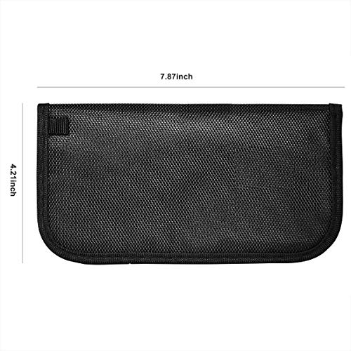 MONOJOY - Bolsa para llaves de coche, 2 unidades Faraday, bloqueador de señales para llaves de coche, RFID Key Pouch Bloques RFID/WIFI/GSM/LTE/NFC/RF