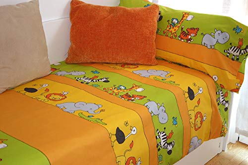 Montse Interiors Juego de sábanas Estampado (Zoo, para Cama de 90x190/200)