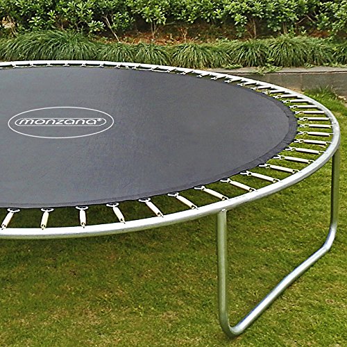 Monzana Trampolin Cama elástica Ø244cm Set Completo Incl.Red de Seguridad y Cubierta Juego Exterior niños Adultos Deporte