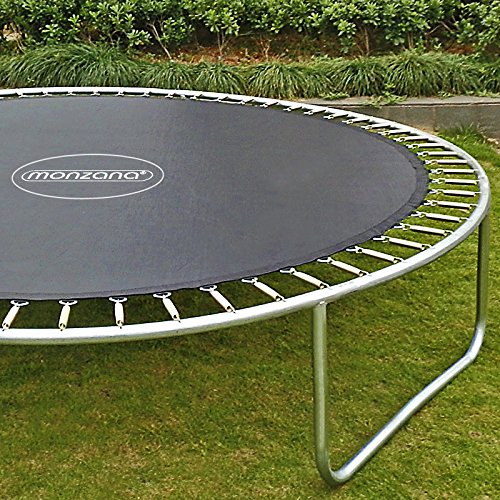 Monzana Trampolin Cama elástica Ø244cm Set Completo Incl.Red de Seguridad y Cubierta Juego Exterior niños Adultos Deporte