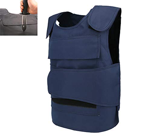 MOOLUNS Chaleco Sequridad/puñalada Chaleco, Guardia de Seguridad Chaleco Genuino Chaleco táctico Proteger la Ropa no está Incluido planchas de Acero, Azul