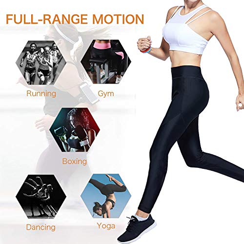 Moonssy Leggins Reductores Adelgazantes, Pantalones de Sauna Adelgazantes Mujer Nanotecnología, Leggins Anticeluliticos Cintura Alta, Mallas Fitness Push Up para Deporte Running Yoga Gym (M)