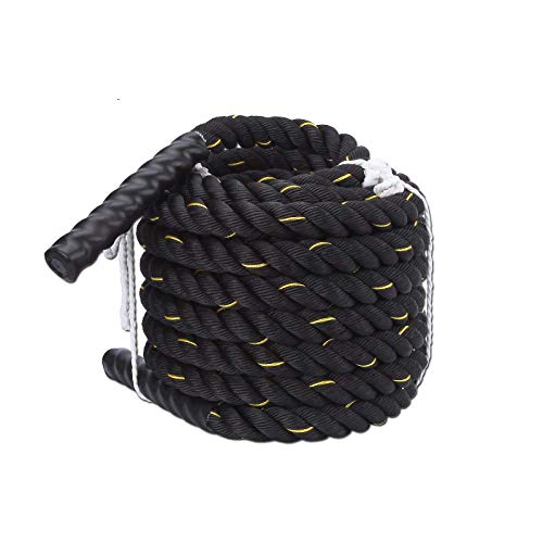 MORO - Cuerda de batalla para fuerza corporal, deporte, ejercicio, fitness, entrenamiento. Cuerda para ejercicios – 9-15 m de largo, 38 mm de grosor. Cuerda para entrenamiento (9M)