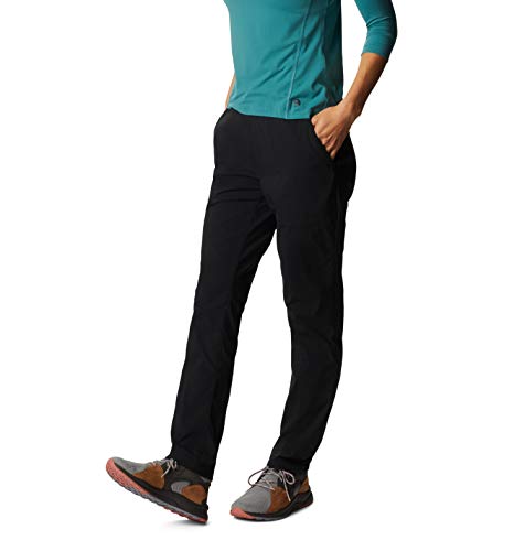 Mountain Hardwear Dynama - Pantalón para mujer, con forro para senderismo, escalada, cross-training, o uso diario, color negro - Grande Regular