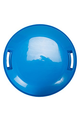 Mountain Warehouse Placa de la Nieve - Disco Volador plástico Durable, Invierno, Disco Brillante del Aire del Color de la Cal, fácil almacenar y fácil Llevar el platillo Azul Talla única