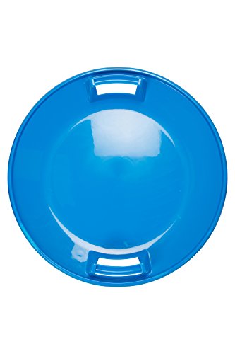 Mountain Warehouse Placa de la Nieve - Disco Volador plástico Durable, Invierno, Disco Brillante del Aire del Color de la Cal, fácil almacenar y fácil Llevar el platillo Azul Talla única
