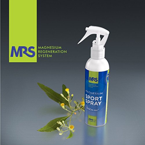 MRS Aceite de Magnesio en Spray con Colágeno, Relaja y Recupera Músculos Fatigados y Combate Calambres Musculares, Spray Deporte, 200 ml