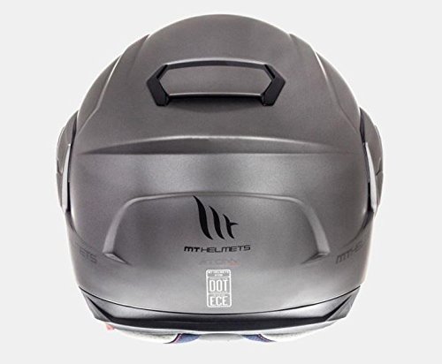 MT - Casco Modular Atom SV Solid Titanio Mate Talla M (57-58 cm)