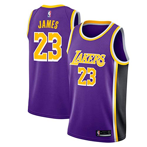 MTBD NBA Lebron James, NO.23 Lakers Retro, Camiseta de Jugador de Básquetbol, Bordado Transpirable y Resistente al Desgaste Camiseta de Fan de Hombres