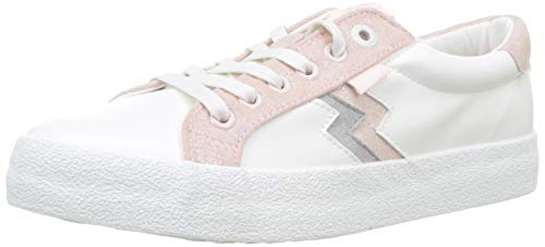 MTNG Attitude 69596, Zapatillas para Mujer, Blanco (Action PU Blanco/Softmet Gris Claro/Rosa Claro C46330), 37 EU