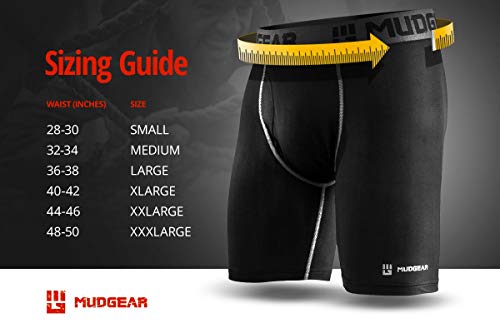 Mudgear Baselayer Compressie Boxershort Zwart Size : S