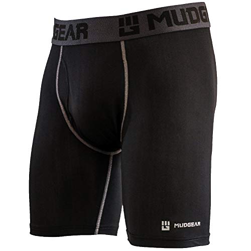 Mudgear Baselayer Compressie Boxershort Zwart Size : S