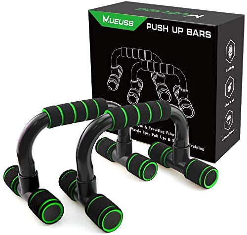 MUEUSS Soporte para Flexiones Push Up Bars Stand - Gimnasio en casa Ejercicio Rutina de Ejercicio Formación - Bueno para Tu Entrenamiento Muscular - Mango de Espuma