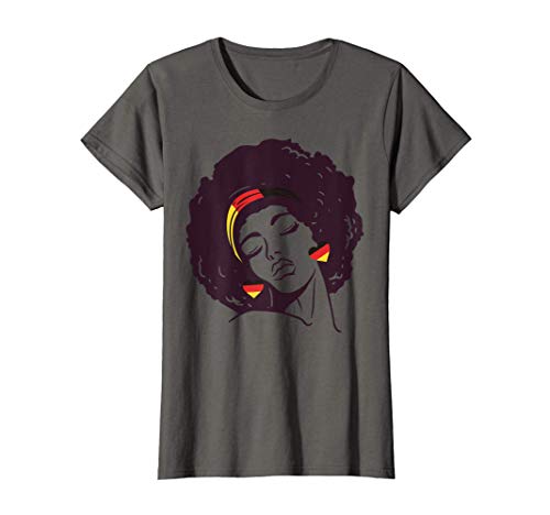 Mujer Black Woman German Flag Earrings African Pride Oktoberfest Camiseta