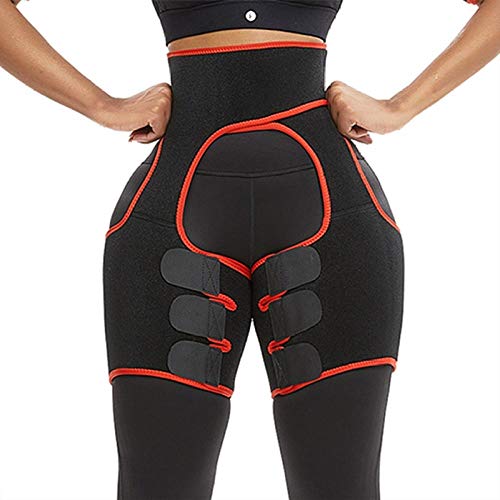 mujer faja Corsé Secret Neopreno Fajas para mujer Pierna Más delgada Cinturón moldeador Levantador de glúteos Mujeres Wiat Trainer Mujeres Body Shaper Compress Belt-Red_M_Spain