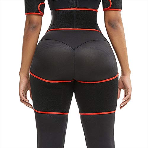 mujer faja Corsé Secret Neopreno Fajas para mujer Pierna Más delgada Cinturón moldeador Levantador de glúteos Mujeres Wiat Trainer Mujeres Body Shaper Compress Belt-Red_M_Spain