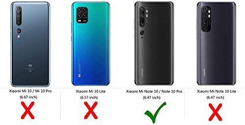 Mulbess Funda para Xiaomi Mi Note 10, Funda Móvil Xiaomi Mi Note 10 Pro, Funda Libro Xiaomi Mi Note 10 con Tapa Magnética Carcasa para Xiaomi Mi Note 10 / Note 10 Pro Case, Vino Rojo