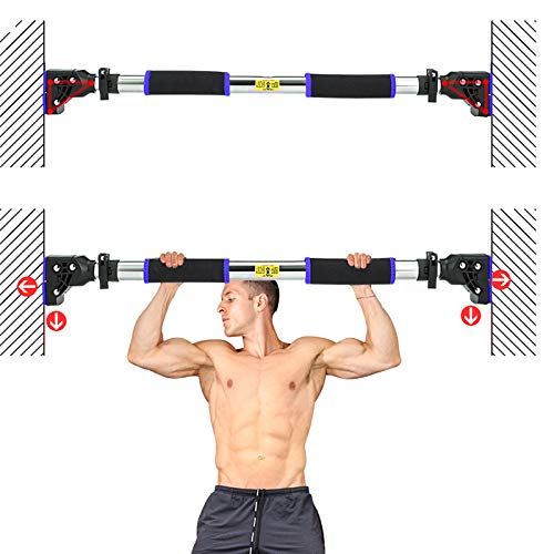 Multidimensional Pull Up Thick Strong Sturdy Steel Chromium Plating Ultimate Workout Home Mecanismo de bloqueo ajustable La barra se ajusta al marco de la puerta 72-105cm